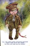 CPA Illustrateur Enfant Soldat Militaria