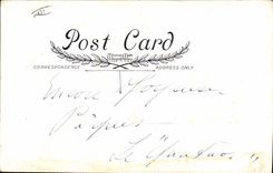 VINTAGE POSTCARD Illustrator Duck From his home in Easterland Master Ducky Gay