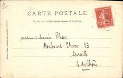 VINTAGE POSTCARD Winter sports Ski Pleasures of winter Toboggan