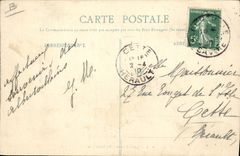 VINTAGE POSTCARD Winter sports Ski the toboggan Toboggan