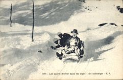 CPA Sports d'hiver Ski En Bobsleigh