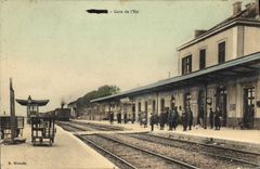 CPA Train Locomotive Gare