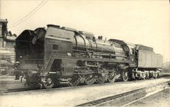 VINTAGE POSTCARD Train Engine Machine 141 P74