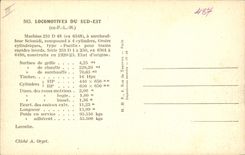 VINTAGE POSTCARD Train Engine of the South East Machine 231 D48