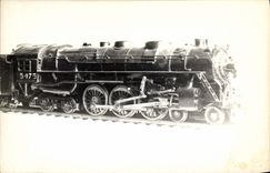 CARTE PHOTO Train Locomotive 