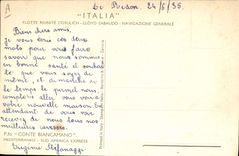 VINTAGE POSTCARD Bateau Tells Biancamano