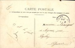 VINTAGE POSTCARD Militaria the departure of the class in 1909 Zeppelin Airship