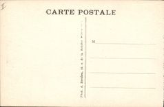 CPA Militaria Tank Char de combat Passage dangereux gare a la culbute