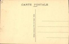 El tanque de Militaria de la POSTAL de la VENDIMIA fuerte de clavos alemanes del tanque de Pompelle por la artillería alemana