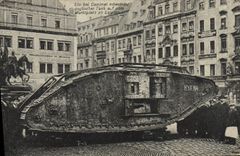 CPA Militaria Tank Leipzig