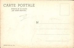 Batería de Militaria de la POSTAL de la VENDIMIA del tractee 75 por orugas del coche