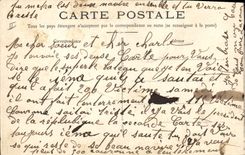 VINTAGE POSTCARD Boat Iena War during the explosion of March 12th, 1907