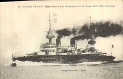 CPA Bateau Guerre Cuirasse d'escadre 