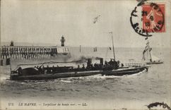 CPA Bateau Guerre Le Havre Torpilleur de haute mer