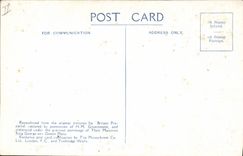 CPA Bateau Guerre British battleships at sea