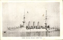 CPA Bateau Guerre HMS Hermes Cruiser
