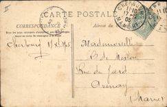 VINTAGE POSTCARD Boat War Descent of the companies of unloading