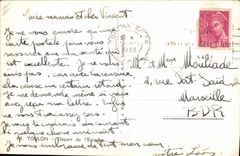 VINTAGE POSTCARD Boat War Toulon Departure of the squadron