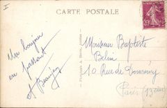 VINTAGE POSTCARD Saumur the town hall the public garden and the theater