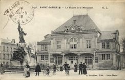 CPA Le theatre et le monument Saint-Dizier