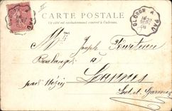 CPA Le theatre et statue de Thiers Saint-Germain-en-laye