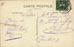 VINTAGE POSTCARD the municipal theater St Denis