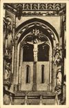 VINTAGE POSTCARD Soissons old abbey of Jean Saint of the Vines Christ in cross of the septentrional arrow