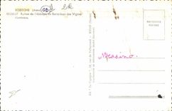 MODERN CARD Soissons Ruins of the abbey of Jean Saint of the Vines illuminees