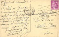 VINTAGE POSTCARD Saint Quentin the Basilica Seen Western Northern Dimension