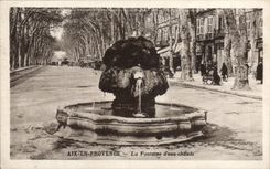CPA Aix En Provence La Fontaine D'eau chaude
