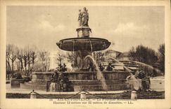 CPA Aix En Provence La Fontaine Monumentate
