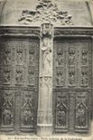 CPA Aix En Provence Porte Sculptee de la Cathedrale