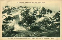 CPA Le pic et la chaine du combeynot vus du Lautaret
