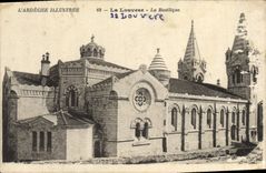 POSTAL Louvese de la VENDIMIA la basílica