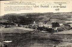 VINTAGE POSTCARD Louvesc Panoramic View taken of the road of Dunieres