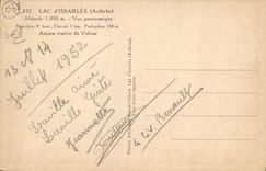 VINTAGE POSTCARD Lake D' Issarles Panoramic View Old crater of volcano