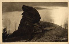 VINTAGE POSTCARD Lac D' Issarles the sphinx has against day