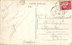CPA Lac D'Issarles Le sphinx curieux rocher sedimentaire 