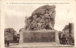 CPA Monument aux soldats Havrais et a la Victoire Francaise par Pierre Poisson 