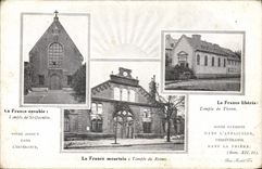 CPA Temple protestant St Quentin Thann Reims 