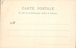 VINTAGE POSTCARD Public garden Midsummer's Day and Protestant Temple Nancy