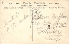 VINTAGE POSTCARD Temple protesting Rue Notre Dame Bordeaux