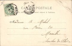 VINTAGE POSTCARD Nancy Midsummer's Day Public garden and Protestant Temple