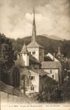 CPA Temple protestant de Romainmotier Vue au nord est