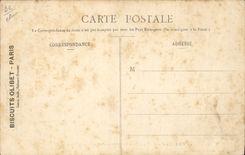 VINTAGE POSTCARD Cookies Olibet Loading of the delivery vans