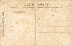 CPA Biscuits Olibet Usines de Suresnes Vue prise de Longchamps