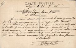 VINTAGE POSTCARD Lyon Seen on the Saone the bridge with the exchange and the Russet-red Cross Menier Chocolate