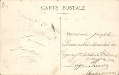 CPA Cour de la Saone Janvier 1910 Les bas ports par les eaux Chocolat Menier