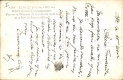 MODERN CARD Winter sports Ski Sauze Station of winter of Barcelonnette Seen on the Cocked hat and the sugar loaf