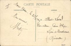 VINTAGE POSTCARD Winter sports Ski Day of winter of the Balloon of Alsace the police chiefs trace the basic track with large tracks